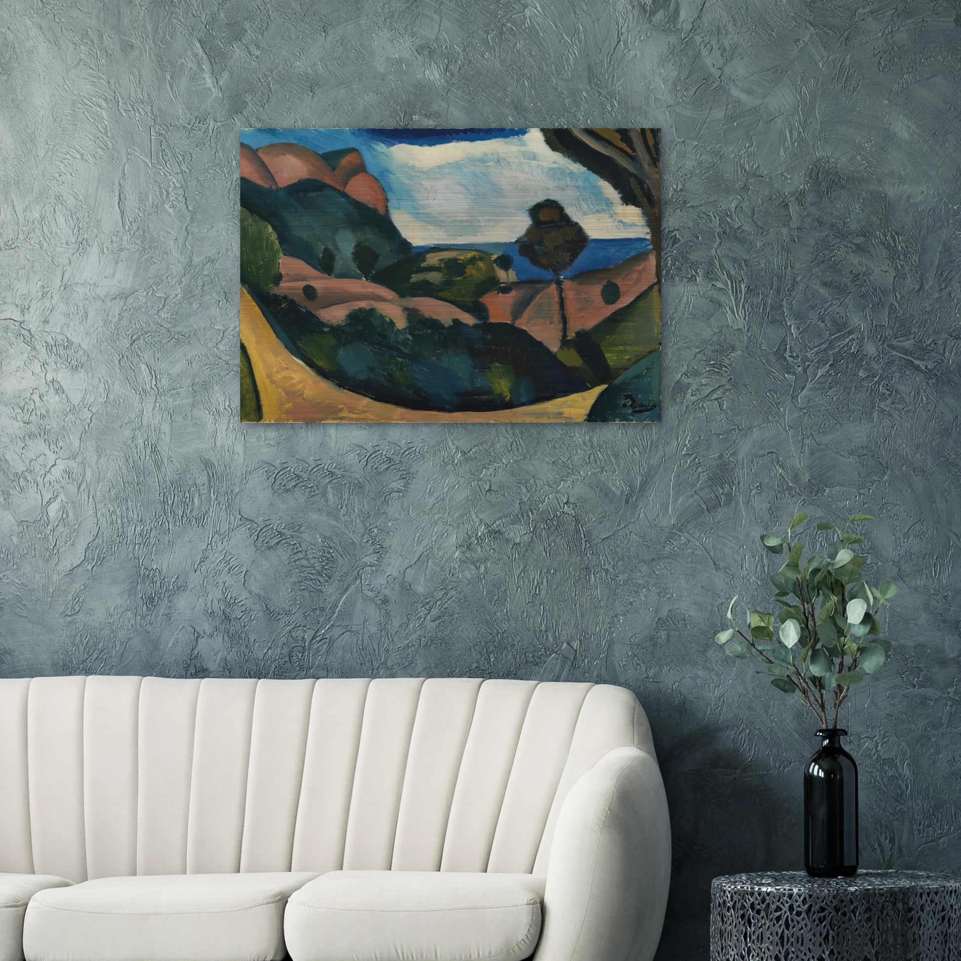 LANDSCAPE NEAR CASSIS 1907 - Andre Derain Brushed Aluminum Print - 70x100 cm / 28x40 inches | Andre Derain Aluminum Print | Andre Derain Prints