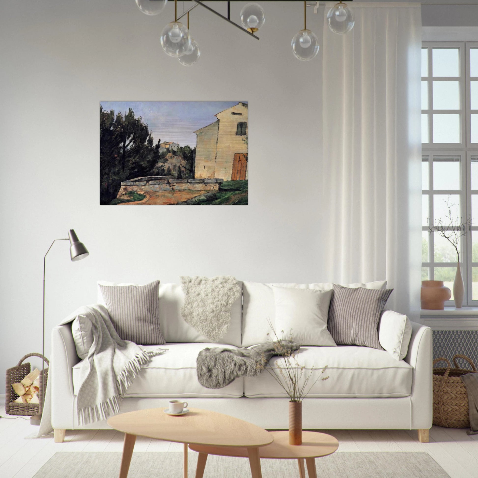 The Abandoned House - Paul Cézanne Brushed Aluminum Print - 70x100 cm / 28x40 inches | Paul Cézanne Aluminum Print | Paul Cézanne Prints