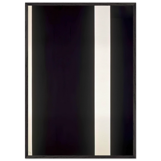 The Station of the Cross - Thirteenth station - Barnett Newman 70x100 cm / 28x40 inches Framed Art Print – Black Wooden Frame