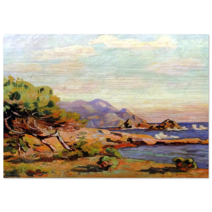La Pointe du Lou Gaou - 1911 - Armand Guillaumin Brushed Aluminum Print - 70x100 cm / 28x40 inches | Armand Guillaumin Aluminum Print | Armand Guillaumin Prints