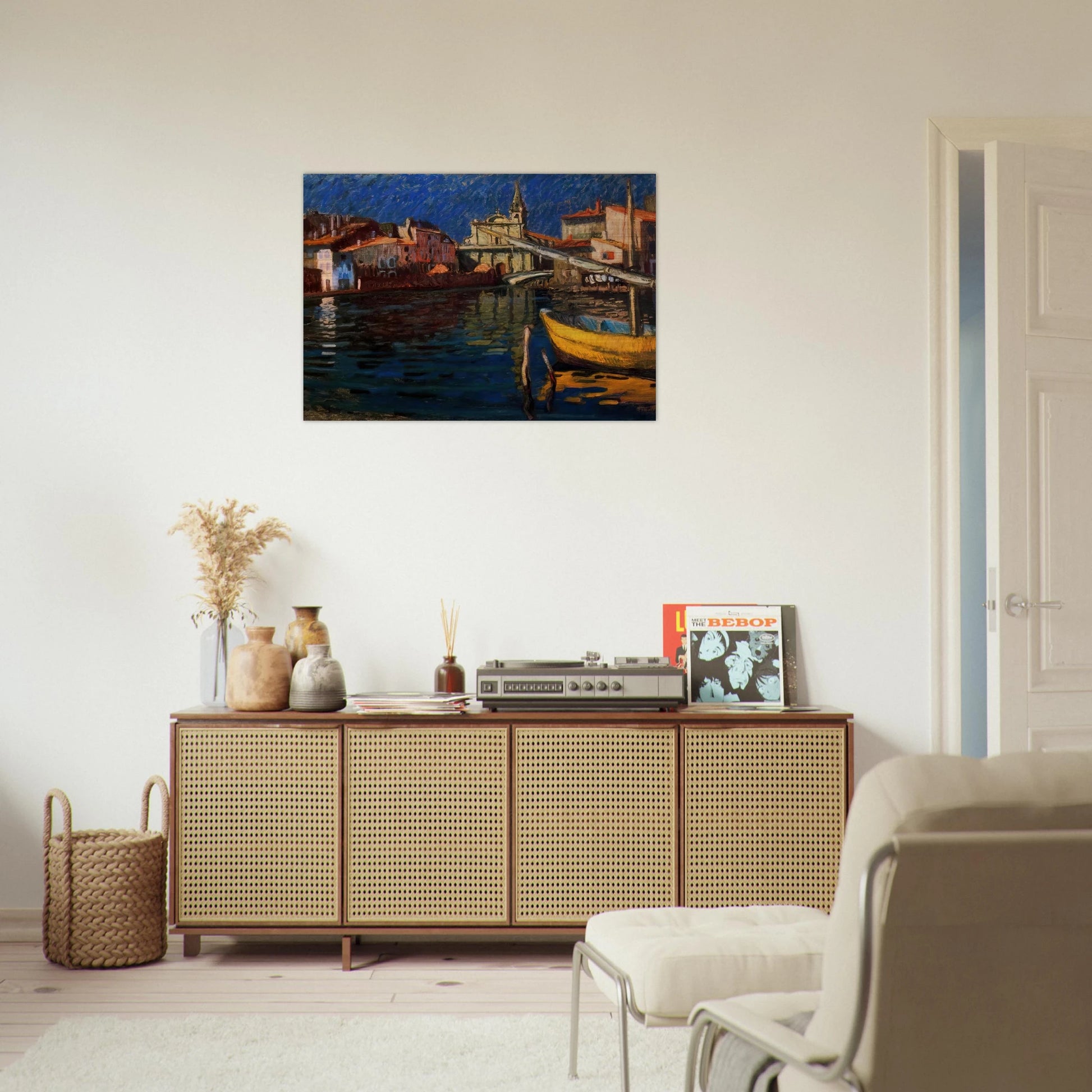 MARTIGUES - Raoul Dufy Brushed Aluminum Print - 70x100 cm / 28x40 inches | Raoul Dufy Aluminum Print | Raoul Dufy Prints