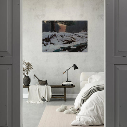 The Shadowed Valley - Post-Impressionism - Frank Johnston Brushed Aluminum Print - 70x100 cm / 28x40 inches | Frank Johnston Aluminum Print | Frank Johnston Prints