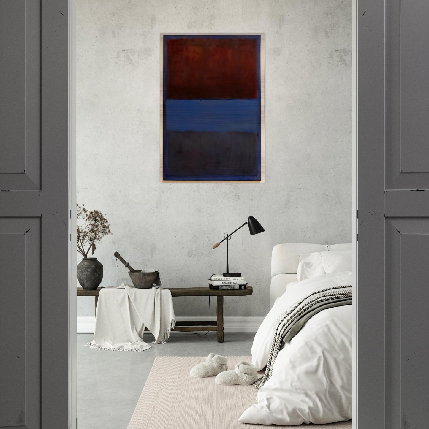 No.61 Rust and Blue - 1953 - Mark Rothko Brushed Aluminum Print - 70x100 cm / 28x40 inches | Mark Rothko Aluminum Print | Mark Rothko Prints