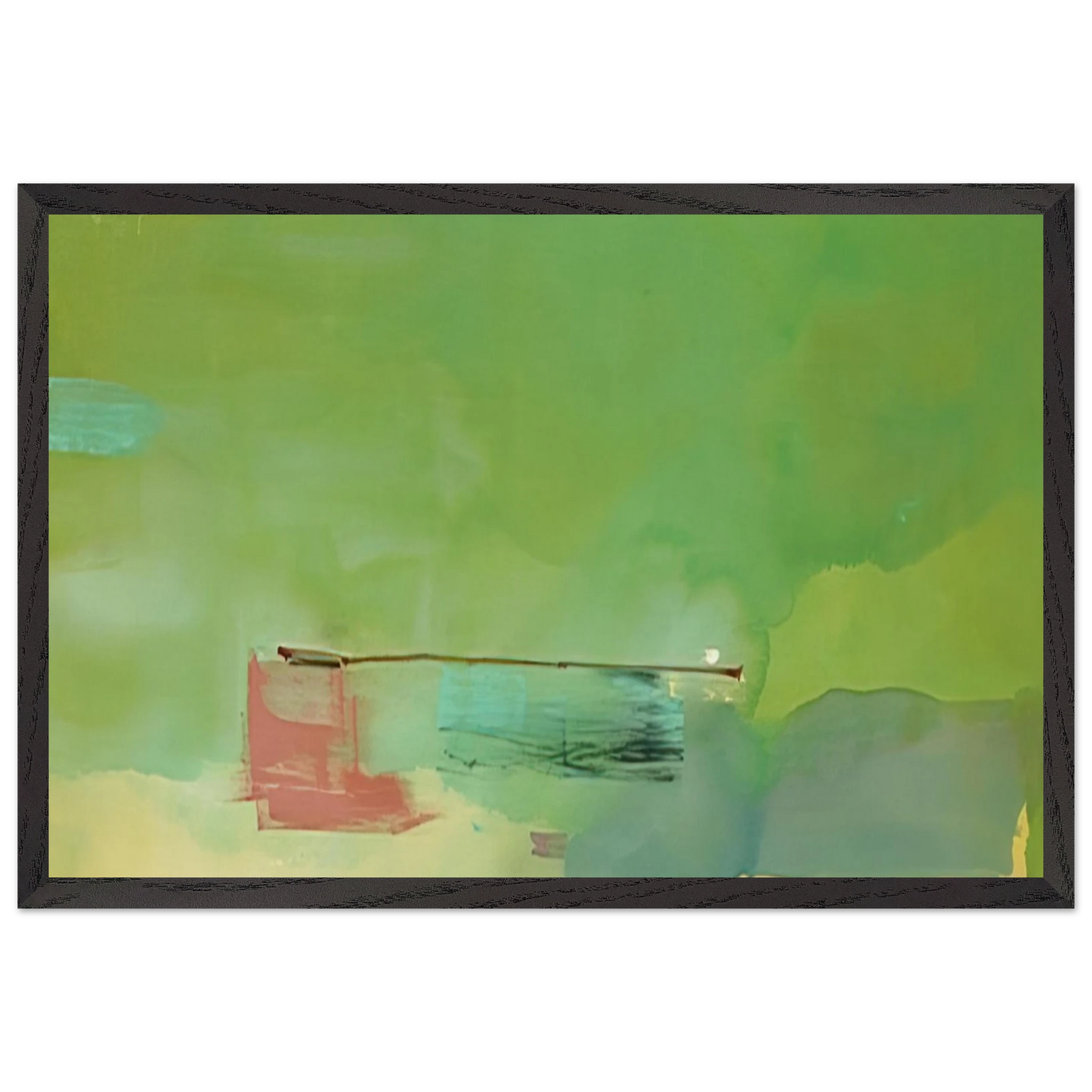 Helen Frankenthaler - Springscape - 1975 Wall art - 28x43  cm / XL (11x17 inches) - Fine Art Poster-canvas - -