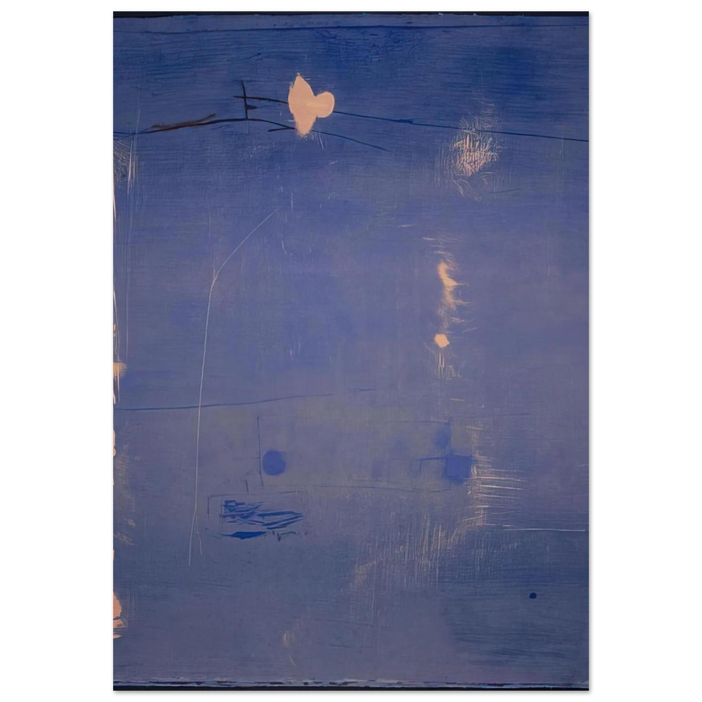 Helen Frankenthaler - Cameo - 1980 Wall art - 13x18 cm / 5x7 inches - Fine Art Poster-canvas - -