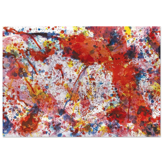 And Pink - Sam Francis Brushed Aluminum Print - 70x100 cm / 28x40 inches | Sam Francis Aluminum Print | Sam Francis Prints