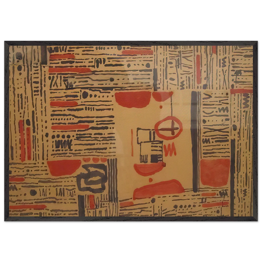 L-11 - 1950 - Bice Lazzari 70x100 cm / 28x40 inches Framed Art Print – Black Wooden Frame