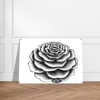 FLOWER 1 - MC Escher Acrylic Print - 70x100 cm / 28x40″ inches | Maurits Cornelis Escher Prints