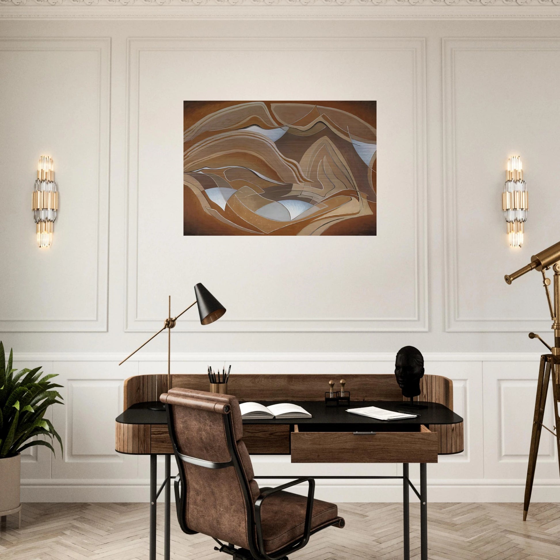 Nature Rhythms - 1950 - Lawren Harris Brushed Aluminum Print - 70x100 cm / 28x40 inches | Lawren Harris Aluminum Print | Lawren Harris Prints