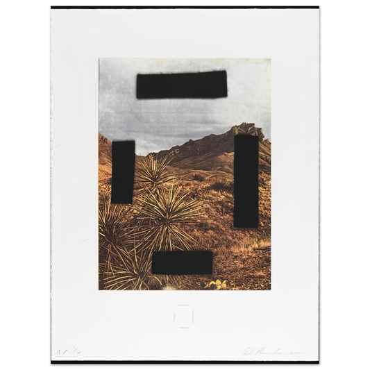 Edward Ruscha - NOOSE AROUND YOUR NECK COUNTRY CITYSCAPES SERIES 2001  75x100 cm / 30x40inches Fine Art Poster