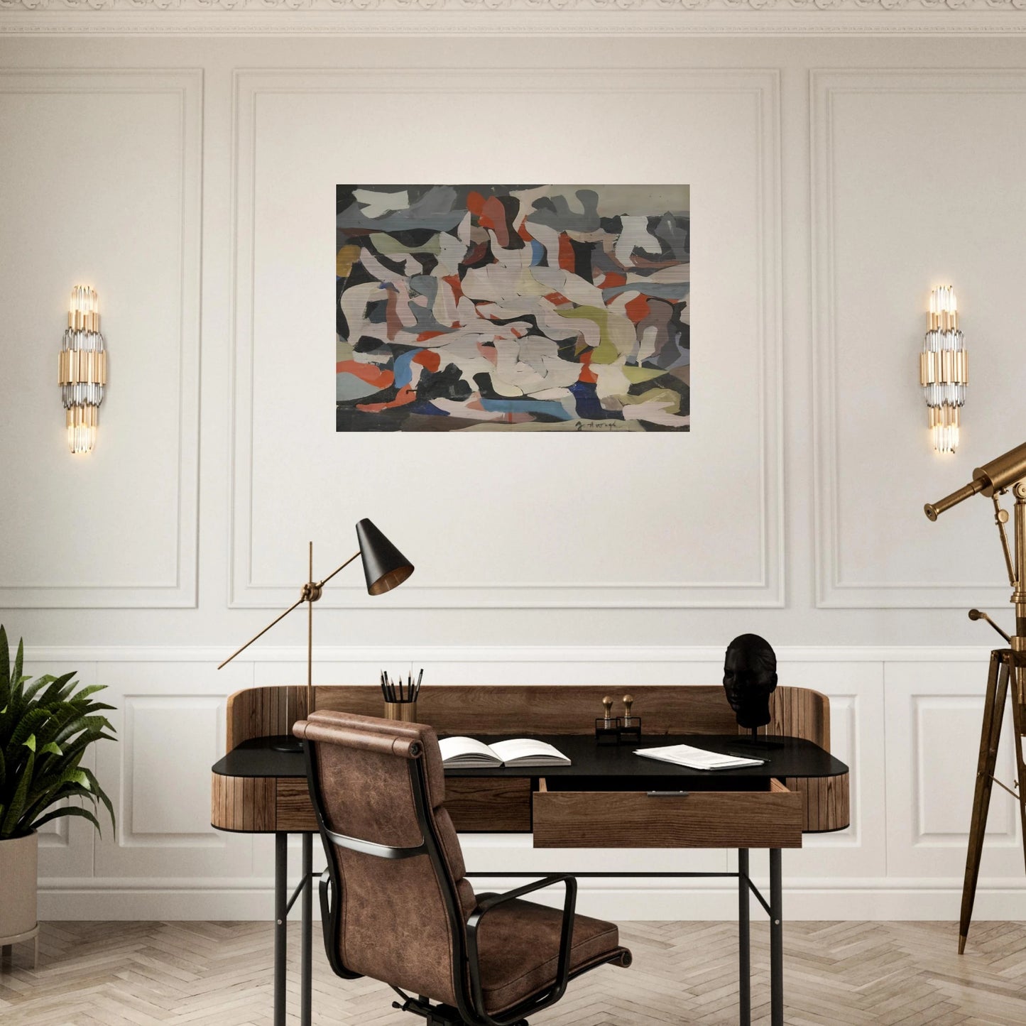 Untitled - Abstract Expressionism - Robert Goodnough Brushed Aluminum Print - 70x100 cm / 28x40 inches | Robert Goodnough Aluminum Print | Robert Goodnough Prints