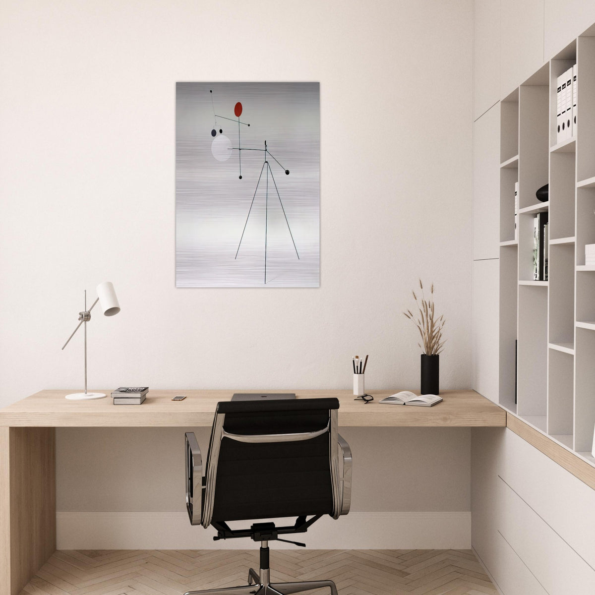 UNTITLED 1934 - Alexander Calder Brushed Aluminum Print - 70x100 cm / 28x40 inches | Alexander Calder Aluminum Print | Alexander Calder Prints