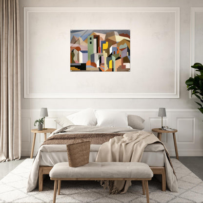 ARCHITECTURAL FORM OF FUTURE IDEAL LANDSCAPE 1921 - Enrico Prampolini Acrylic Print - 70x100 cm / 28x40″ inches
