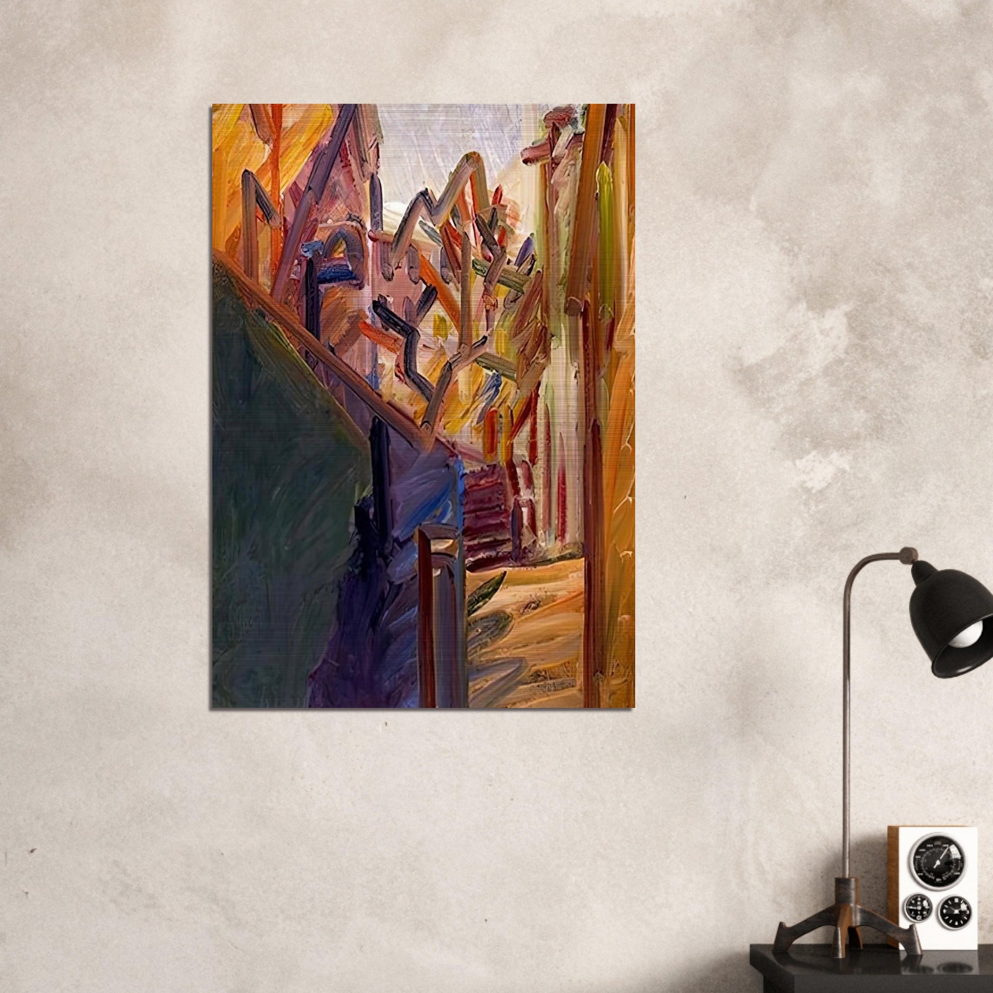 ALBERO DI FRONTE 1 - Frank Auerbach Brushed Aluminum Print - 70x100 cm / 28x40 inches | Frank Auerbach Aluminum Print | Frank Auerbach Prints