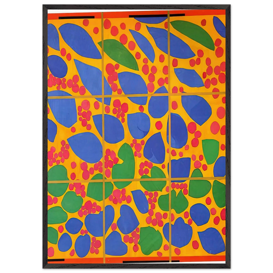 NOT IDENTIFIED 5 - Henri Matisse 70x100 cm / 28x40 inches Framed Art Print – Black Wooden Frame