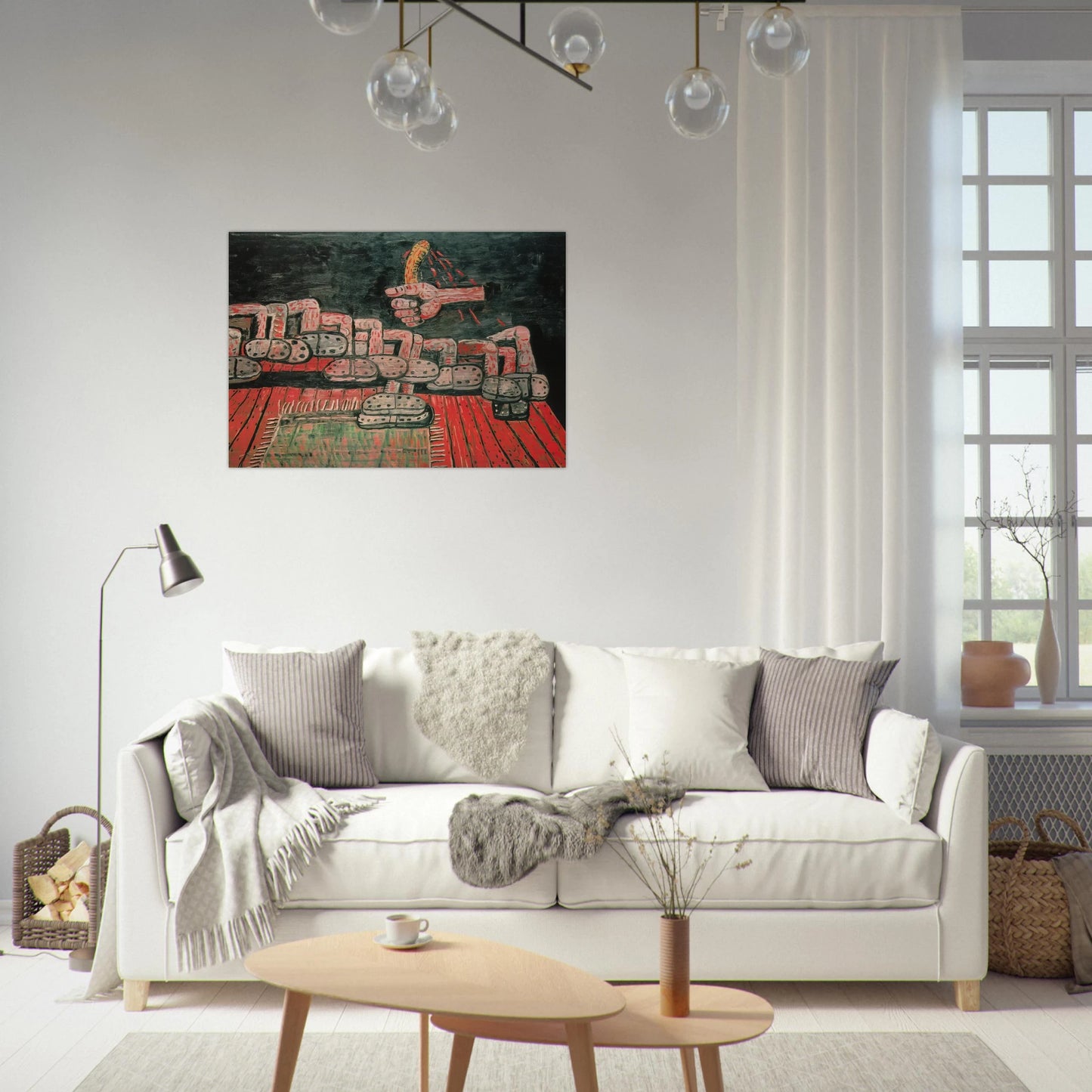 ROOM - Philip Guston Brushed Aluminum Print - 70x100 cm / 28x40 inches | Philip Guston Aluminum Print | Philip Guston Prints