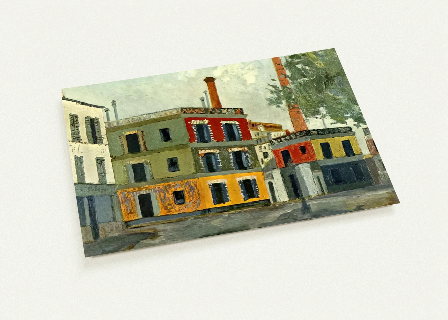 FACTORY By Maurice Utrillo Pack of 10 Post Cards | Maurice Utrillo Post Cards | A6 (10.5 x 14.8 cm) - 4.1 x 5.8 inches
