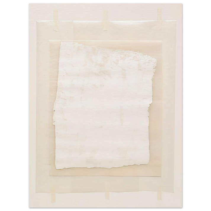 Robert Ryman - Surface Veil - 1970  75x100 cm / 30x40inches Fine Art Poster