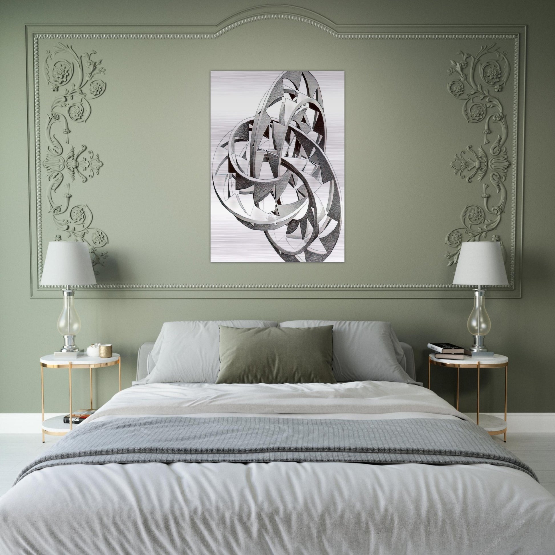 KNOT - MC Escher Brushed Aluminum Print - 70x100 cm / 28x40 inches | MC Escher Aluminum Print | MC Escher Prints