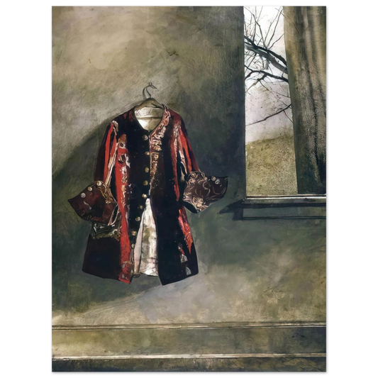 Andrew Wyeth - CURTAIN CALL Wall Art - 21x29.7 cm / 8x12" - Fine Art Poster-canvas - -