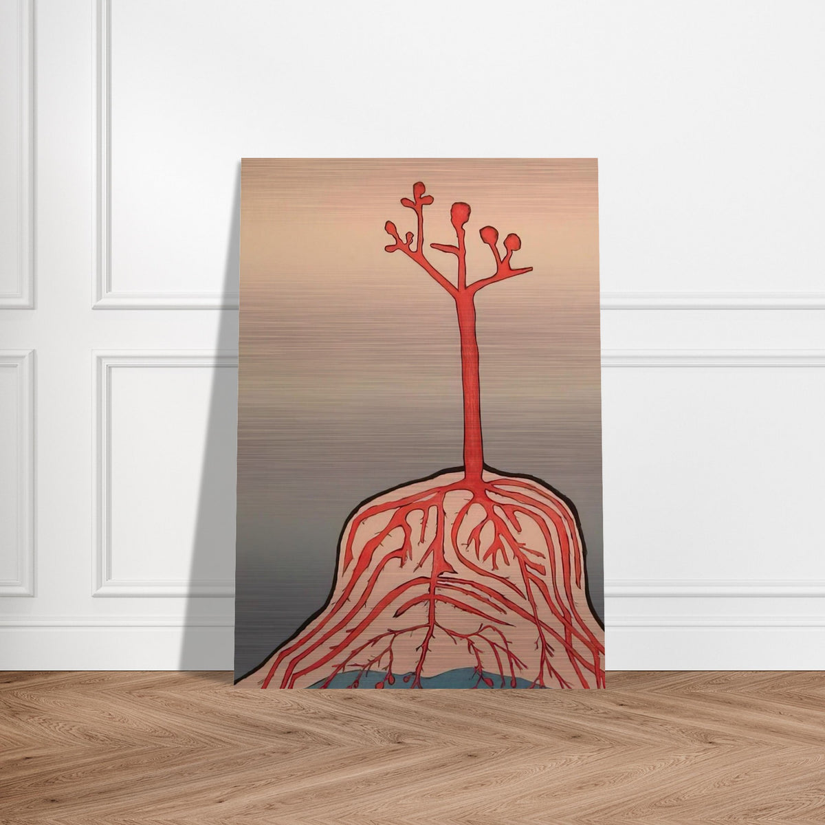 THE AINU TREE - Louise Bourgeois Brushed Aluminum Print - 70x100 cm / 28x40 inches | Louise Bourgeois Aluminum Print | Louise Bourgeois Prints