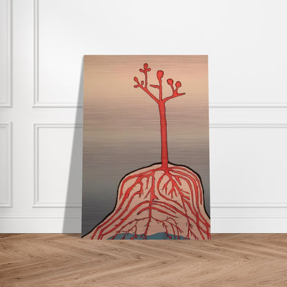 THE AINU TREE - Louise Bourgeois Brushed Aluminum Print - 70x100 cm / 28x40 inches | Louise Bourgeois Aluminum Print | Louise Bourgeois Prints