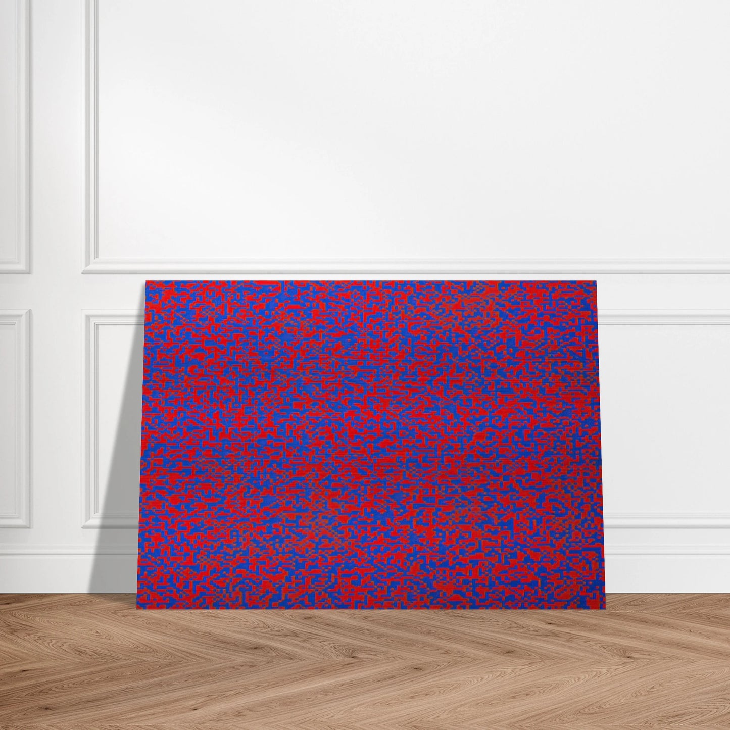 Random Distribution of 40,000 Squares Using the Odd and Even Numbers of a Telephone Directory detail - 1971 - Francois Morellet Brushed Aluminum Print - 70x100 cm / 28x40 inches | Francois Morellet Aluminum Print | Francois Morellet Prints