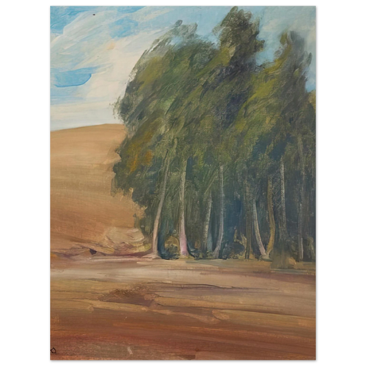 Xavier Martinez - A Grove of Windswept Trees - Tonalism  75x100 cm / 30x40inches Fine Art Poster