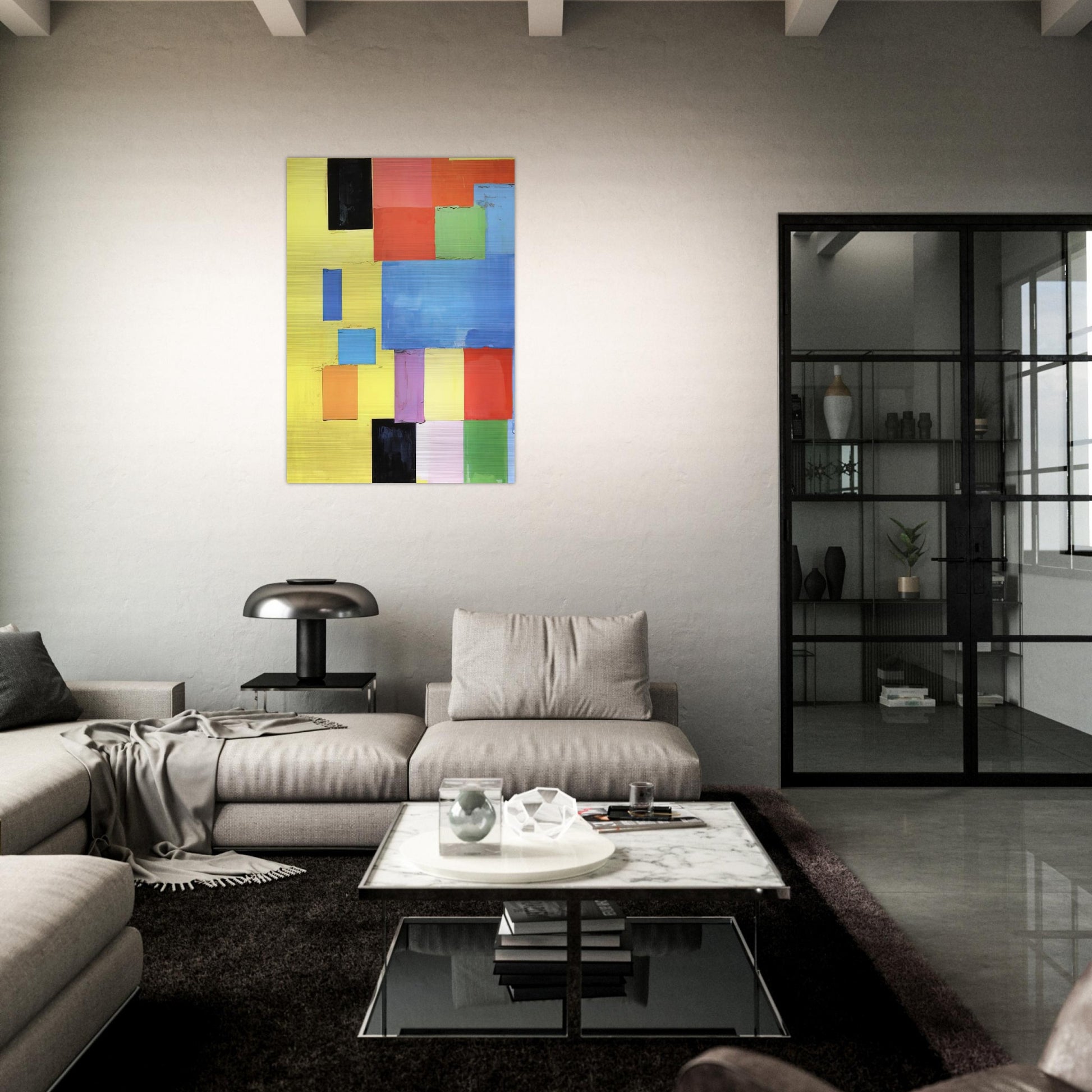 Pastorale - Hans Hofmann Brushed Aluminum Print - 70x100 cm / 28x40 inches | Hans Hofmann Aluminum Print | Hans Hofmann Prints
