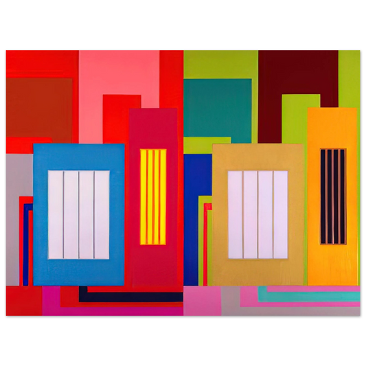Peter Halley - Super Size - 2000  75x100 cm / 30x40inches Fine Art Poster