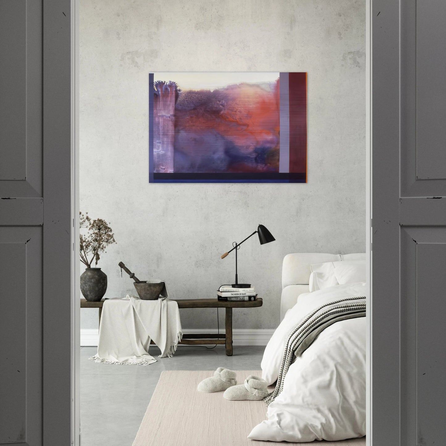 Rose's Painting - 1986 - Ronnie Landfield Brushed Aluminum Print - 70x100 cm / 28x40 inches | Ronnie Landfield Aluminum Print | Ronnie Landfield Prints