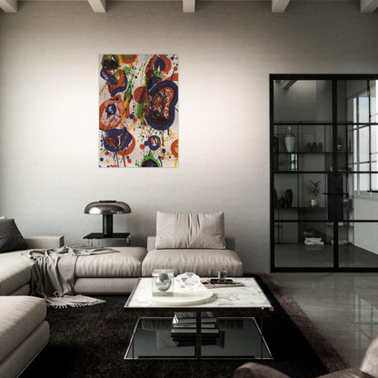 Untitled  from Pasadena Box   Lembark L59  - Sam Francis Brushed Aluminum Print - 70x100 cm / 28x40 inches | Sam Francis Aluminum Print | Sam Francis Prints