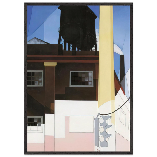 And the Home of the Brave - 1931 - Charles Demuth 70x100 cm / 28x40 inches Framed Art Print – Black Wooden Frame