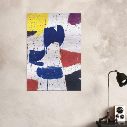 Emblem 8  1 - Sam Francis Brushed Aluminum Print - 70x100 cm / 28x40 inches | Sam Francis Aluminum Print | Sam Francis Prints