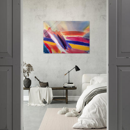 Spirit On High - 1995 - Ronnie Landfield Acrylic Print - 70x100 cm / 28x40″ inches