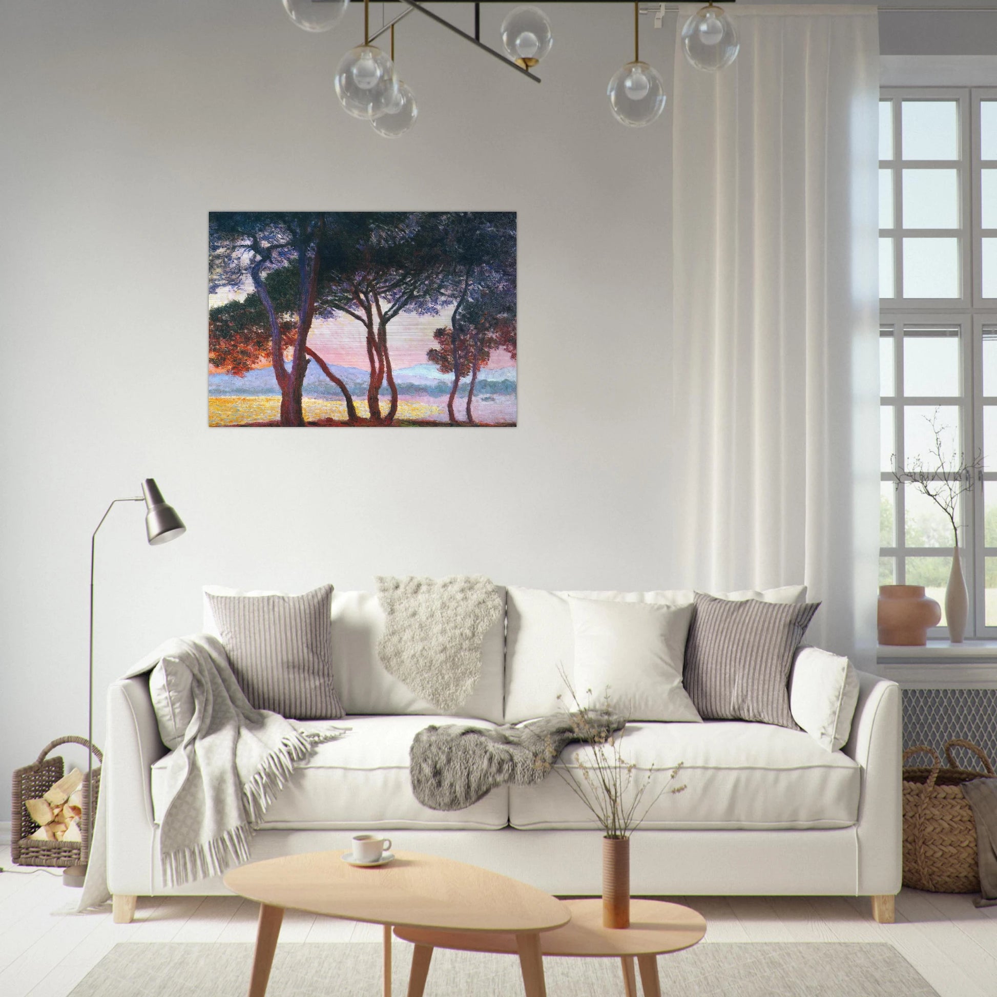 Juan-les-Pins - claude monet Brushed Aluminum Print - 70x100 cm / 28x40 inches | claude monet Aluminum Print | claude monet Prints