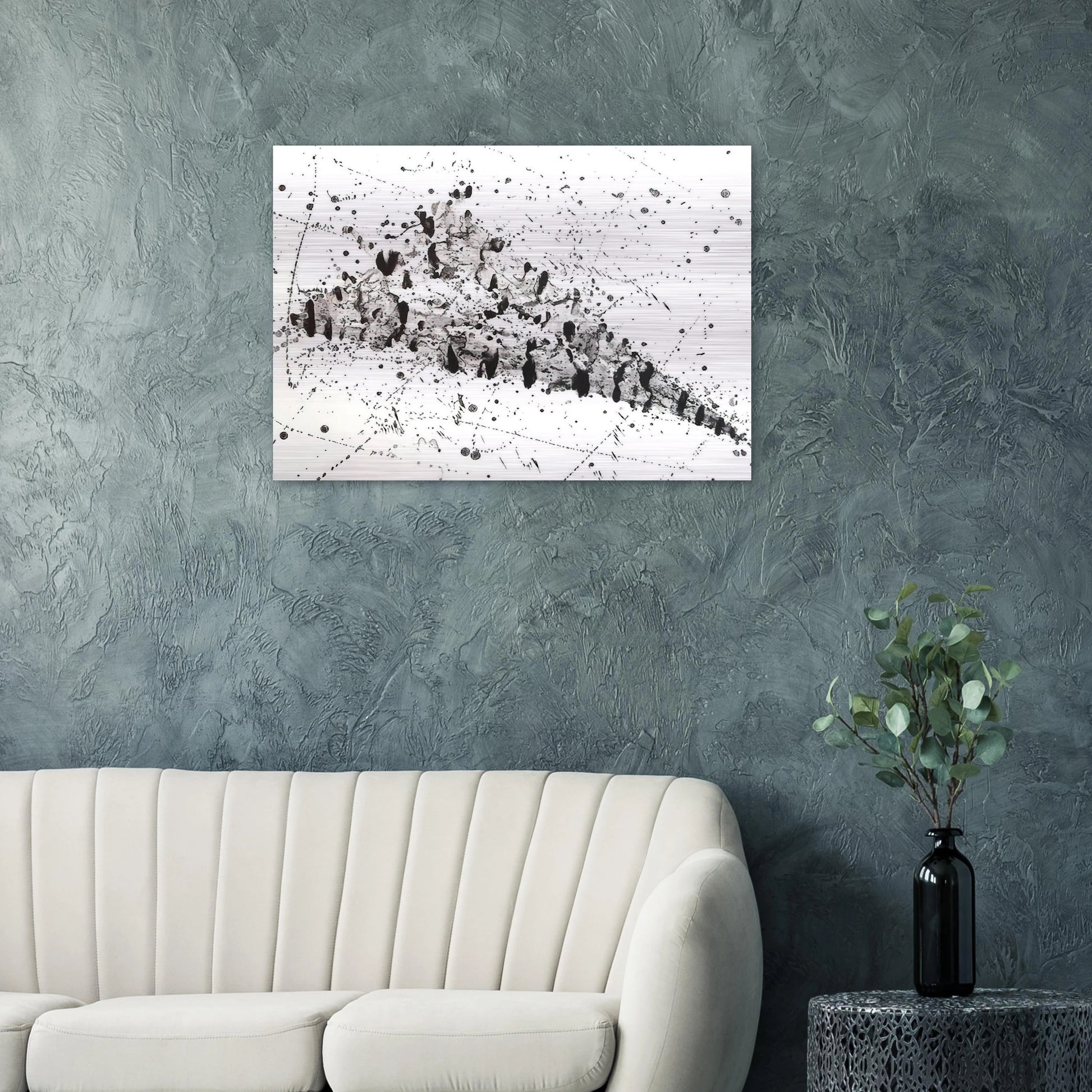 Untitled  .213 SF240  - Sam Francis Brushed Aluminum Print - 70x100 cm / 28x40 inches | Sam Francis Aluminum Print | Sam Francis Prints