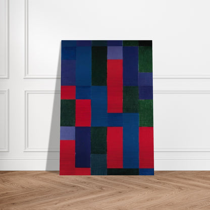 Grn-Blau-Rot - 1967 - Johannes Itten Brushed Aluminum Print - 70x100 cm / 28x40 inches | Johannes Itten Aluminum Print | Johannes Itten Prints