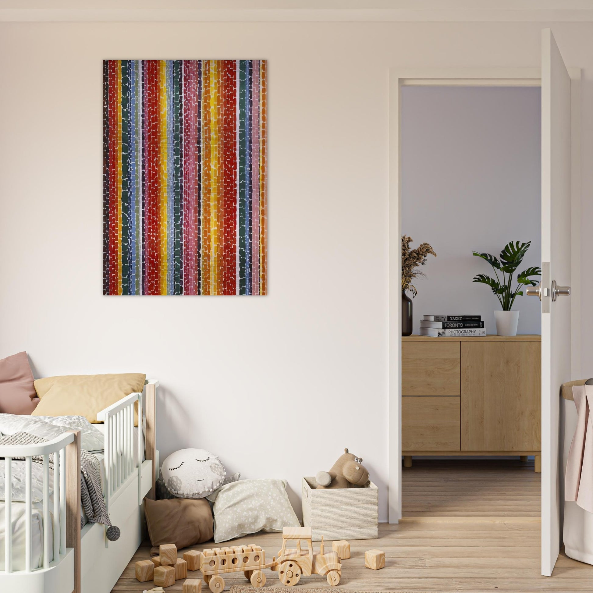EARTH SERMON BEAUTY LOVE AND PEACE 1971 - Alma Woodsey Thomas Brushed Aluminum Print - 70x100 cm / 28x40 inches | Alma Woodsey Thomas Aluminum Print | Alma Woodsey Thomas Prints