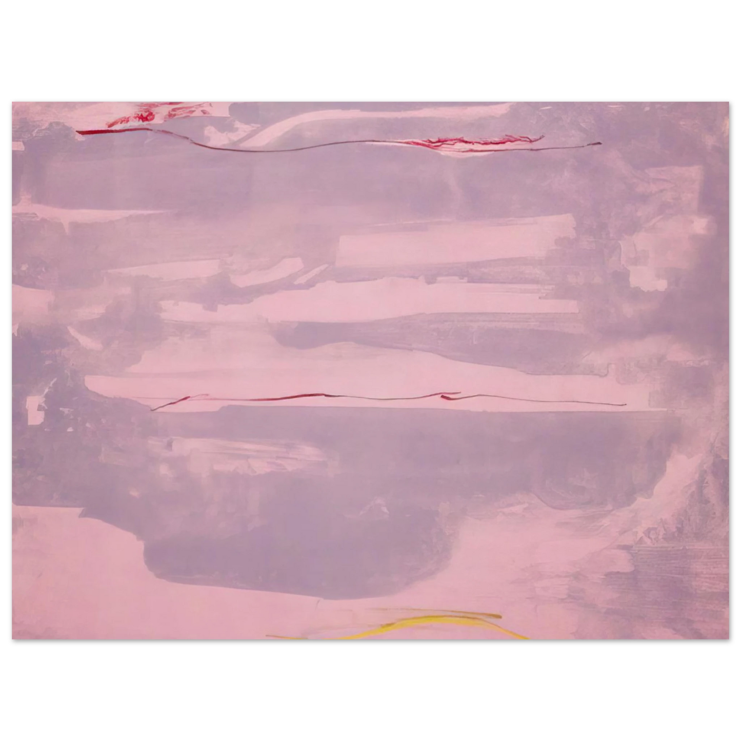 Helen Frankenthaler - Dream Walk - 1977 Wall art - 45x60 cm / 18x24 inches - Premium Wooden Framed Poster With Fine Art Paper-canvas - Black frame