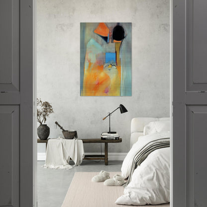 Pandora - Abstract Expressionism - Miriam Schapiro Brushed Aluminum Print - 70x100 cm / 28x40 inches | Miriam Schapiro Aluminum Print | Miriam Schapiro Prints
