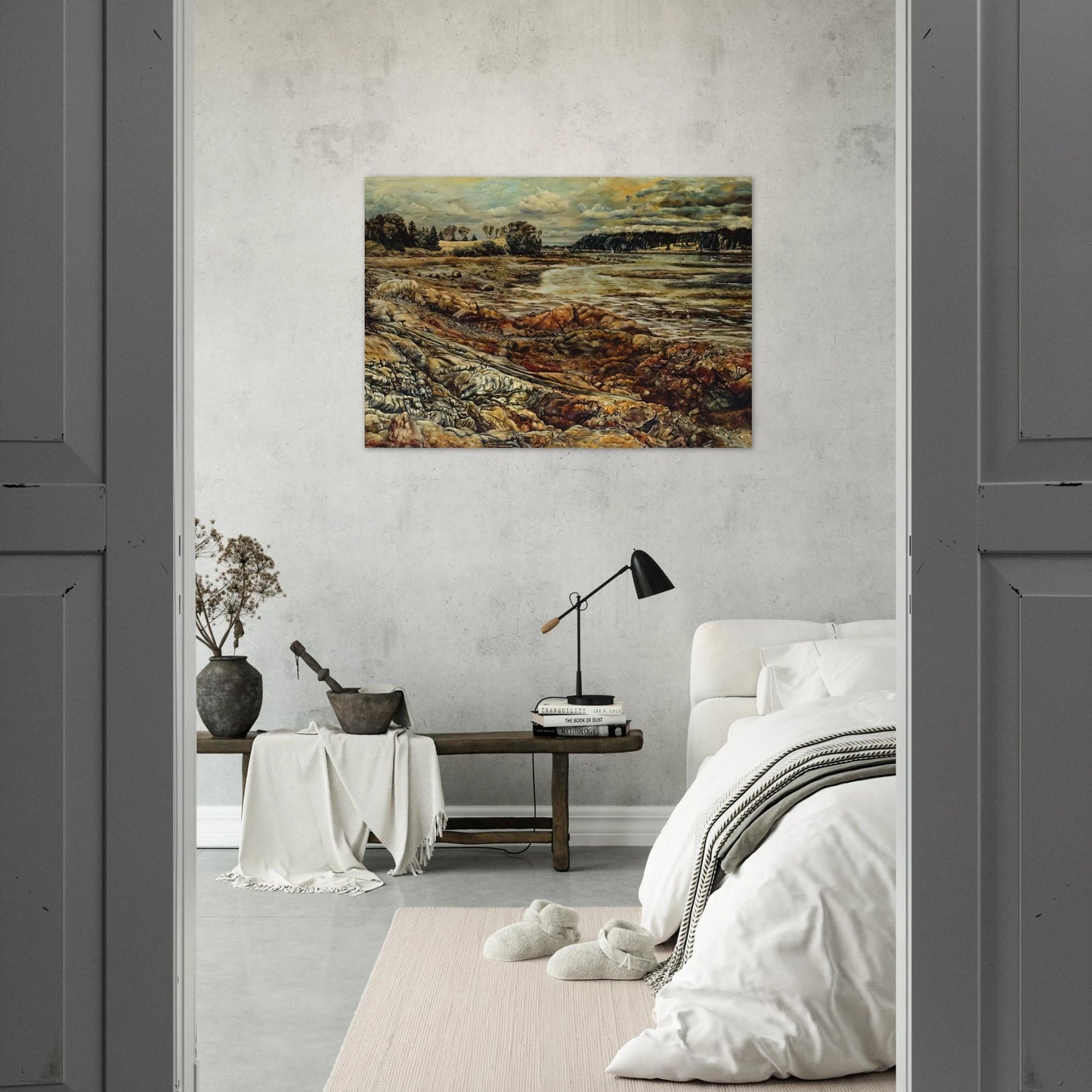 DIVIDED AND DIVIDED - Ivan Albright Brushed Aluminum Print - 70x100 cm / 28x40 inches | Ivan Albright Aluminum Print | Ivan Albright Prints