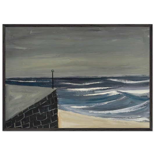 Sennen - 1950 - William Scott 70x100 cm / 28x40 inches Framed Art Print – Black Wooden Frame