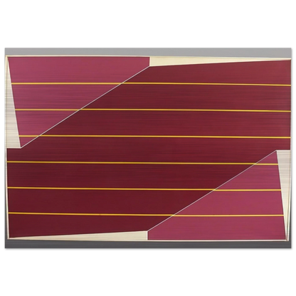 Line Rotation - 1964 - Larry Zox Brushed Aluminum Print - 70x100 cm / 28x40 inches | Larry Zox Aluminum Print | Larry Zox Prints