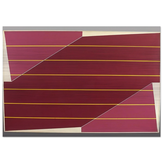 Line Rotation - 1964 - Larry Zox Brushed Aluminum Print - 70x100 cm / 28x40 inches | Larry Zox Aluminum Print | Larry Zox Prints