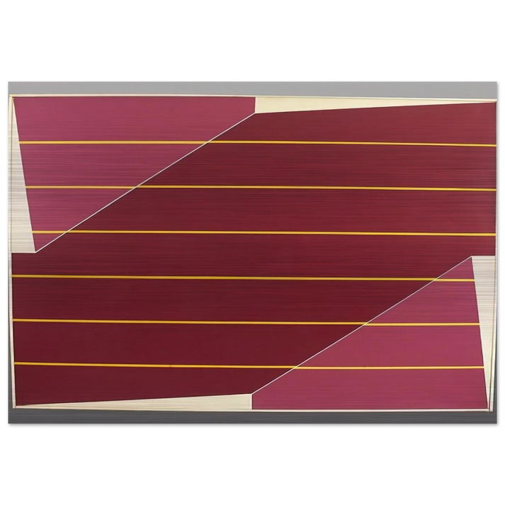 Line Rotation - 1964 - Larry Zox Brushed Aluminum Print - 70x100 cm / 28x40 inches | Larry Zox Aluminum Print | Larry Zox Prints