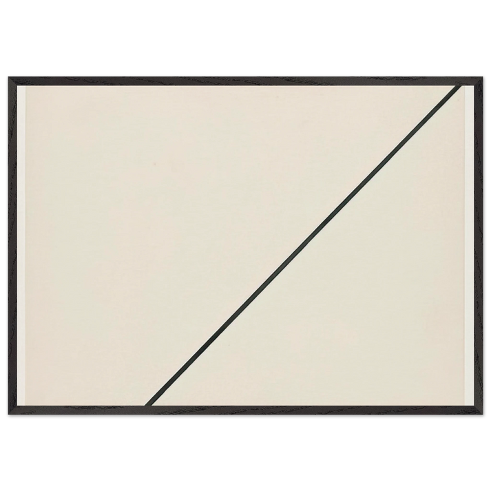 Diagonal - Ellsworth Kelly 70x100 cm / 28x40 inches Framed Art Print – Black Wooden Frame