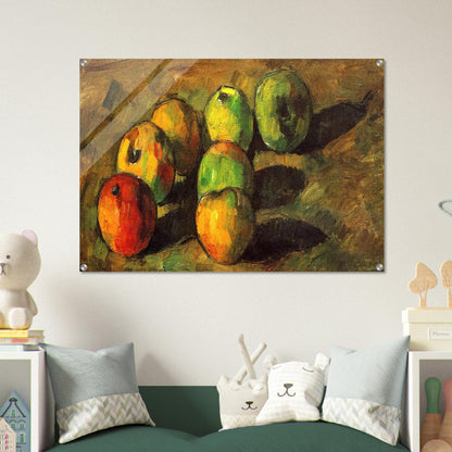Still life with seven apples - Paul Cézanne Acrylic Print - 70x100 cm / 28x40″ inches