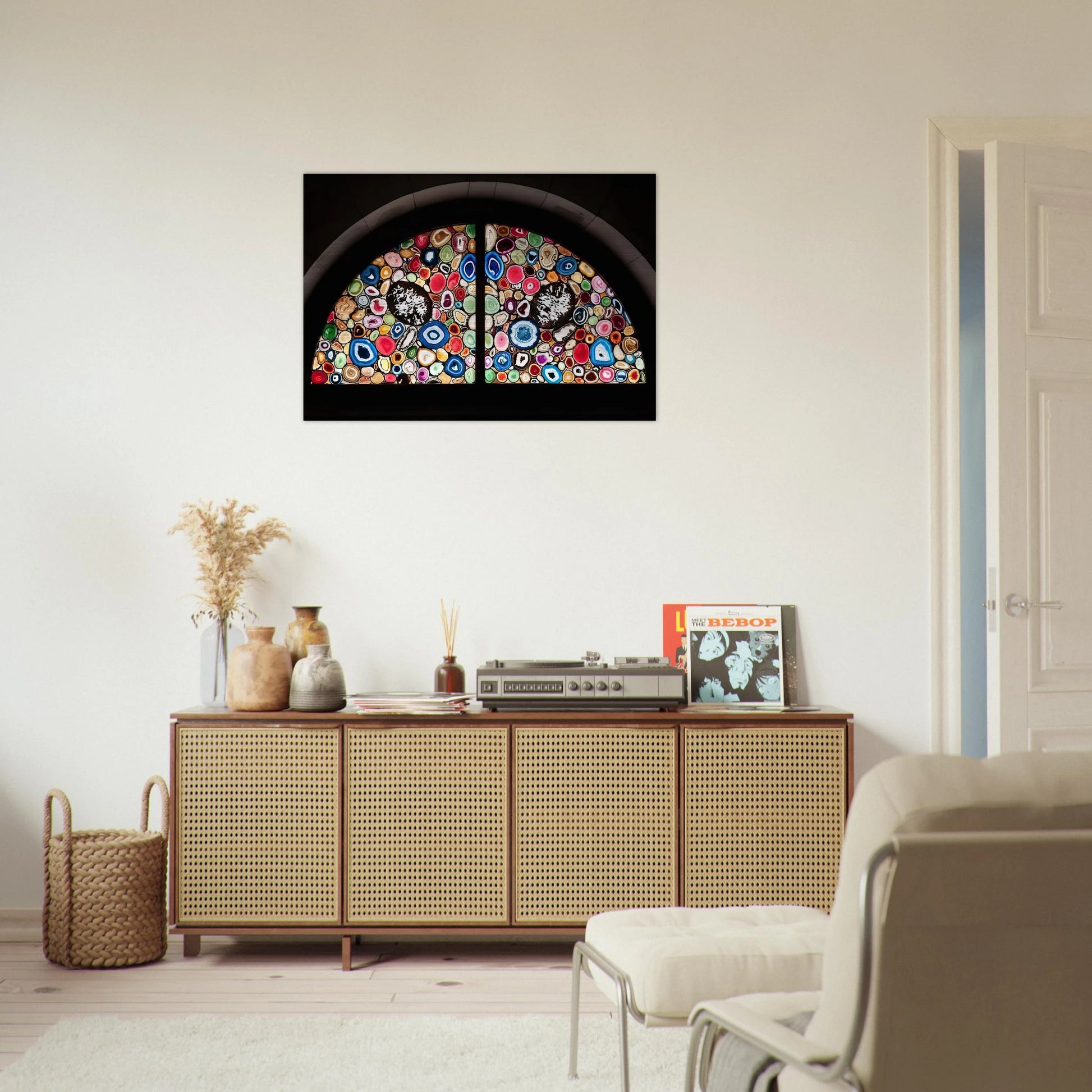 AHATFENSTER 2009 3 - Sigmar Polke Brushed Aluminum Print - 70x100 cm / 28x40 inches | Sigmar Polke Aluminum Print | Sigmar Polke Prints
