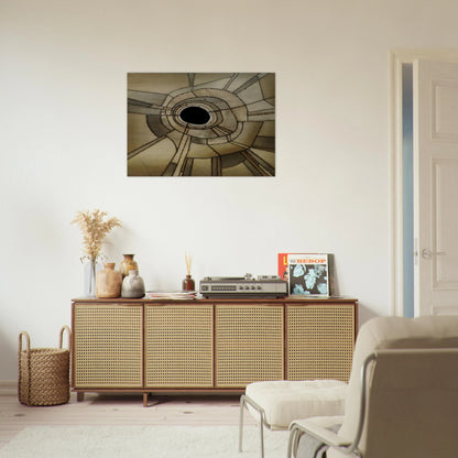 UNTITLED 1959 - Lee Bontecou Brushed Aluminum Print - 70x100 cm / 28x40 inches | Lee Bontecou Aluminum Print | Lee Bontecou Prints